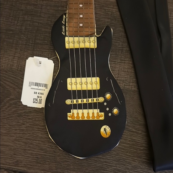 Gibson Black and Gold Guitar Tie - Picture 4 of 5